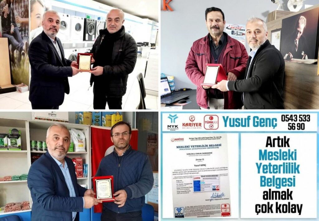 BAŞARILI KURSİYERLERE PLAKET VE BELGELERİ VERİLDİ